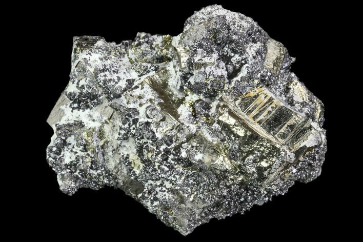 Pyrite and Sphalerite Crystal Association - Peru #102555